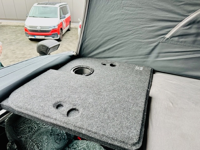 VW T5 T6 T6.1 Multivan / California Beach Küchenmodul 3 „Gaskocherhalter“ –  Mobilcamping